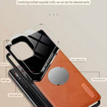 Premium Leather Texture Laminated Glass Back Case for Redmi – Professional & Stylish Protection