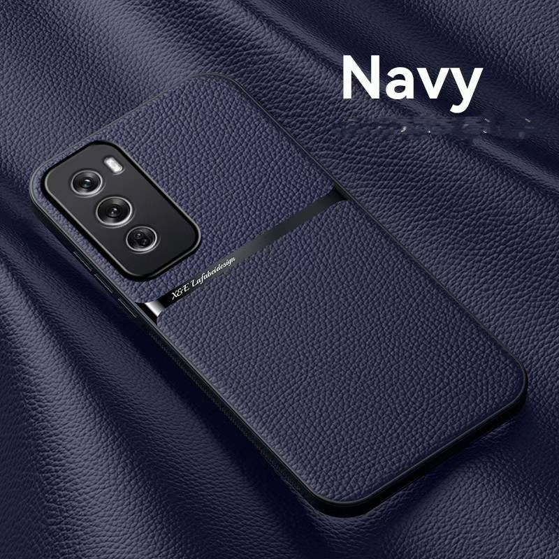 PU Leather Feel Magnetic Ring Back Case for Xiaomi Redmi (MagSafe Compatible)