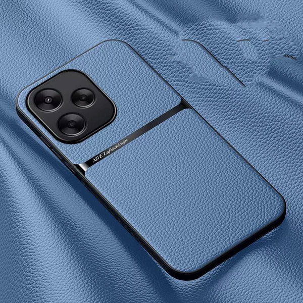 PU Leather Feel Magnetic Ring Back Case for Samsung (MagSafe Compatible)