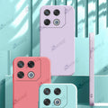 Aykiz Soft Matte Silicone Back Cover Inside Cloth with Camera Protection for Infinix GT 20 Pro