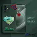 Aykiz Soft Heart Keychain Star Glitter Back Cover for Infinix Note 12 Pro 5G