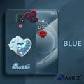 Aykiz Soft Heart Keychain Star Glitter Back Cover for Moto E7