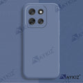 Aykiz Soft Matte Silicone Back Cover Inside Cloth with Camera Protection for Moto G56