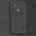 Aykiz Soft Matte Silicone Back Cover Inside Cloth with Camera Protection for Moto G60