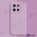 Aykiz Soft Matte Silicone Back Cover Inside Cloth with Camera Protection for Moto G86