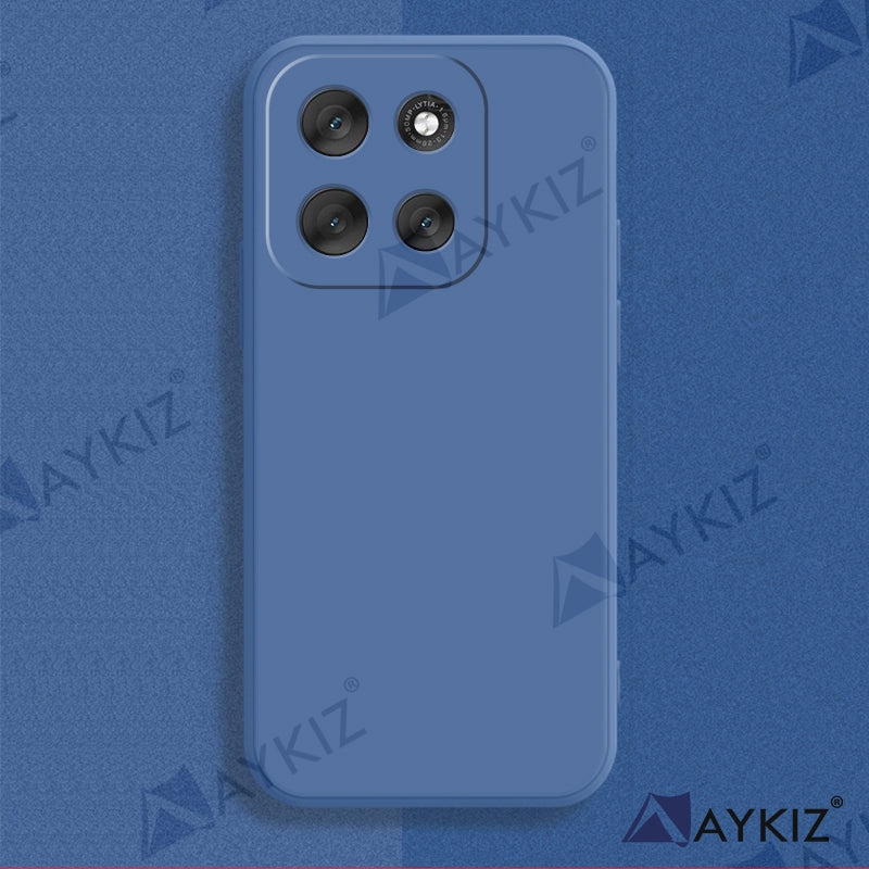Aykiz Soft Matte Silicone Back Cover Inside Cloth with Camera Protection for Moto G86