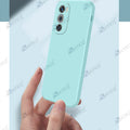 Aykiz Soft Matte Silicone Back Cover Inside Cloth with Camera Protection for Moto Edge 30 Pro