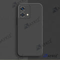 Aykiz Soft Matte Silicone Back Cover Inside Cloth with Camera Protection for Moto G84