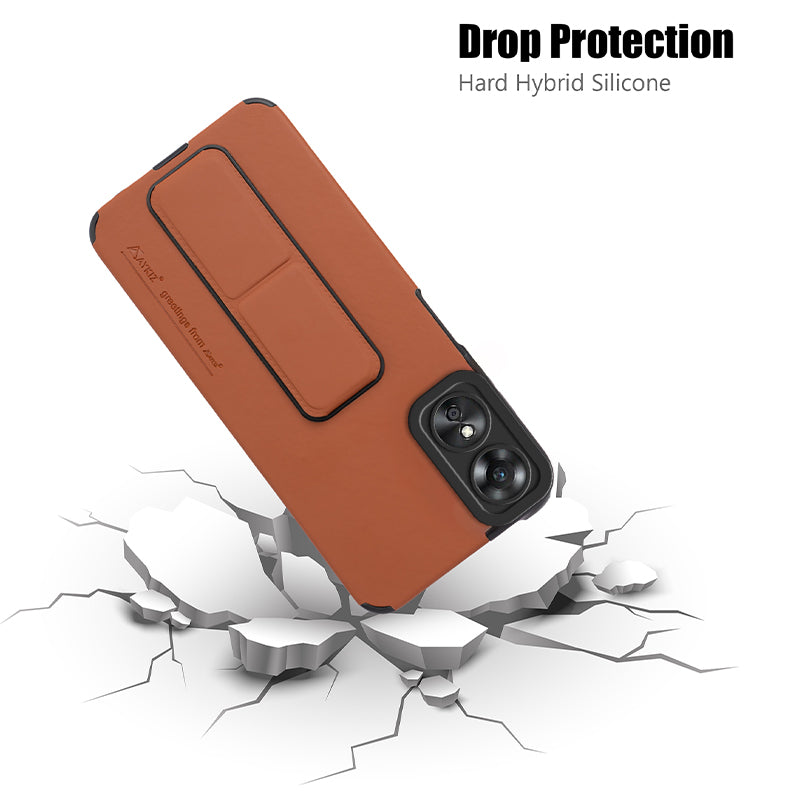 AYKIZ Designed Magnetic Stand & Holder,Vertical & Horizontal Hand Strap Multi Kickstand,Finger Strap Back Cover for Oppo A17/A17k