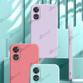Aykiz Soft Matte Silicone Back Cover Inside Cloth with Camera Protection for Oppo A18/A38