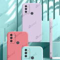 Aykiz Soft Matte Silicone Back Cover Inside Cloth with Camera Protection for Oppo A53 2020