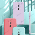 Aykiz Soft Matte Silicone Back Cover Inside Cloth with Camera Protection for Oppo F11 Pro