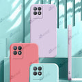 Aykiz Soft Matte Silicone Back Cover Inside Cloth with Camera Protection for Realme 8I