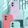 Aykiz Soft Matte Silicone Back Cover Inside Cloth with Camera Protection for F21 Pro 5G