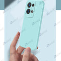 Aykiz Soft Matte Silicone Back Cover Inside Cloth with Camera Protection for Reno 8 Pro