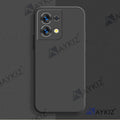 Aykiz Soft Matte Silicone Back Cover Inside Cloth with Camera Protection for Reno 8