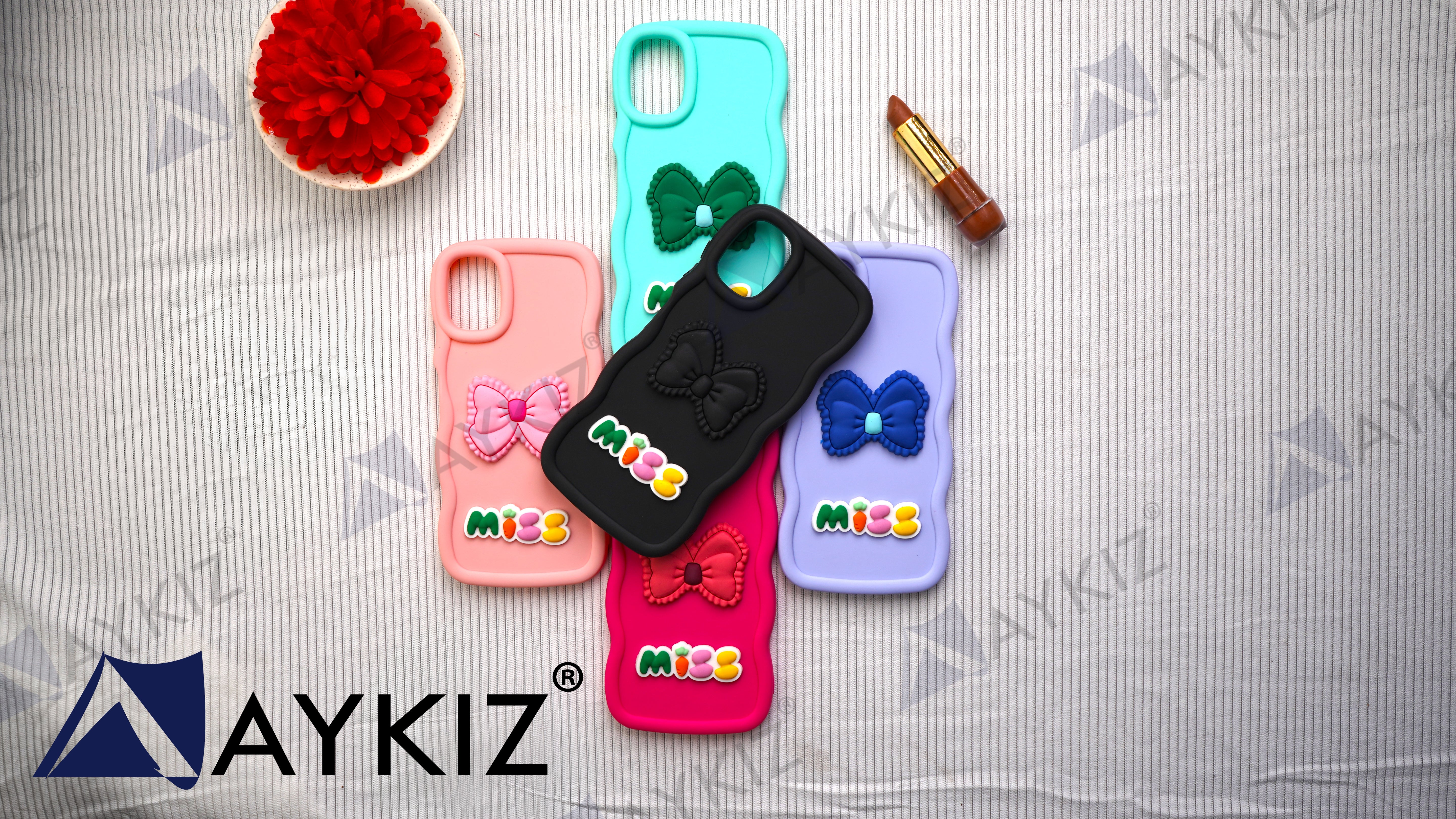 Bow Design Soft Silicone Curved Case Protective Back Cover for Xiaomi/Redmi