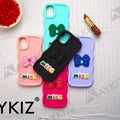 Bow Design Soft Silicone Curved Case Protective Back Cover for Vivo