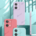 Aykiz Soft Matte Silicone Back Cover Inside Cloth with Camera Protection for Oneplus Nord 3
