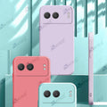 Aykiz Soft Matte Silicone Back Cover Inside Cloth with Camera Protection for Oneplus Nord 4