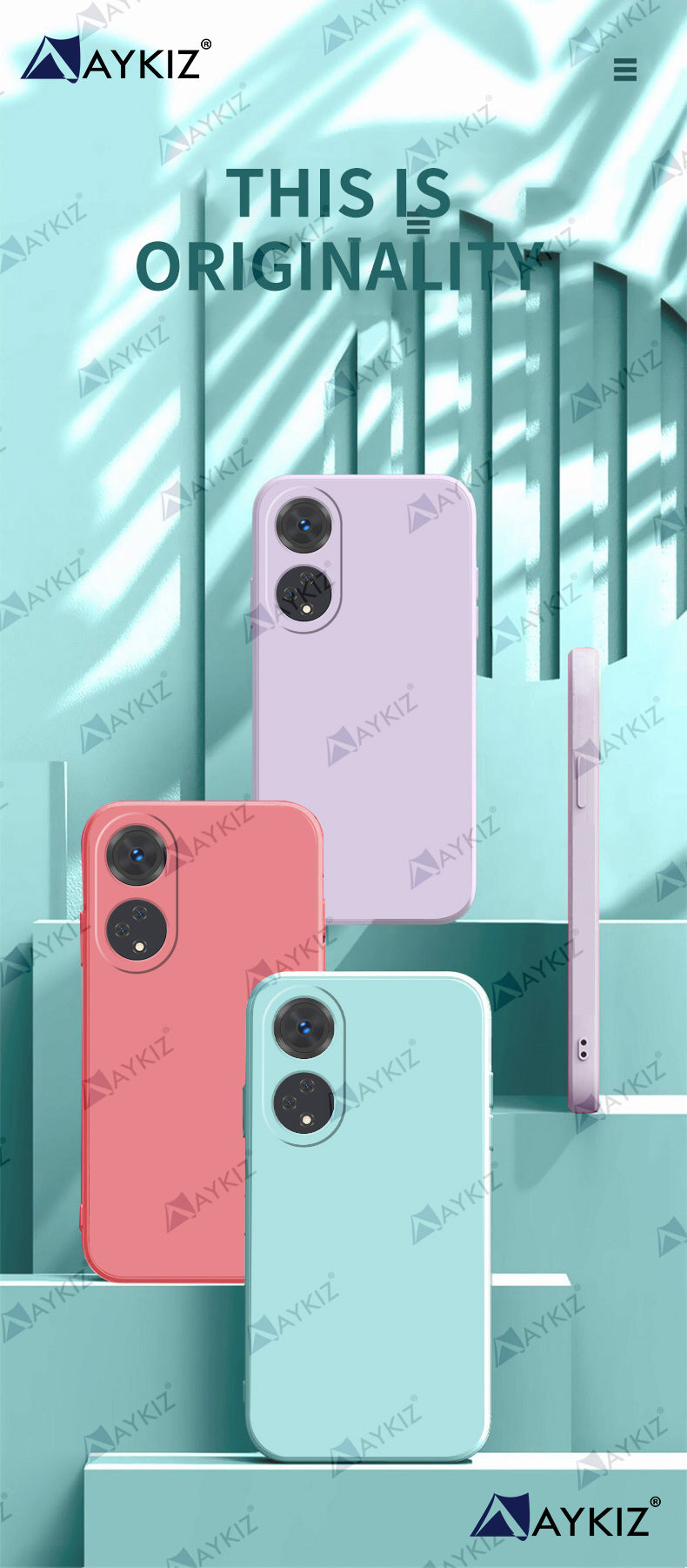 Aykiz Soft Matte Silicone Back Cover Inside Cloth with Camera Protection for Oppo F23 5G
