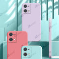 Aykiz Soft Matte Silicone Back Cover Inside Cloth with Camera Protection for Oppo F21 Pro 4G