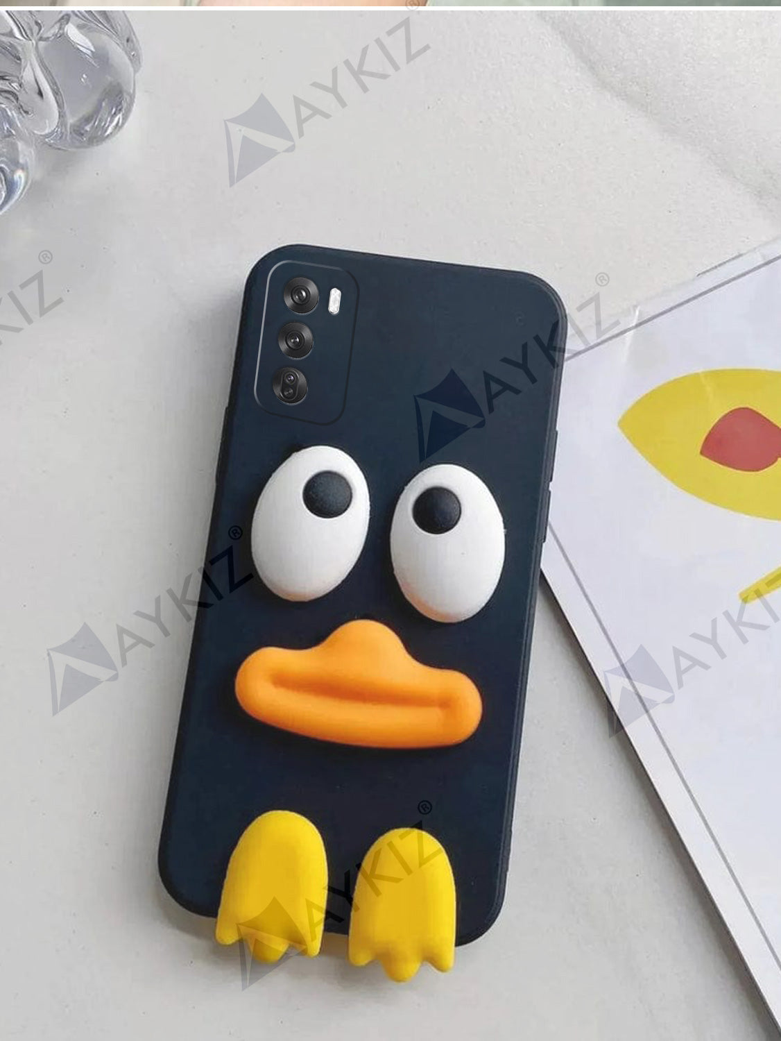 Eye Emotion Soft Protective Back Cover for Oppo Reno 12