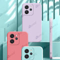 Aykiz Soft Matte Silicone Back Cover Inside Cloth with Camera Protection for Oppo Reno 15 Pro