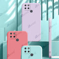 Aykiz Soft Matte Silicone Back Cover Inside Cloth with Camera Protection for Realme C12