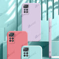 Aykiz Soft Matte Silicone Back Cover Inside Cloth with Camera Protection for Redmi Note 11T Pro