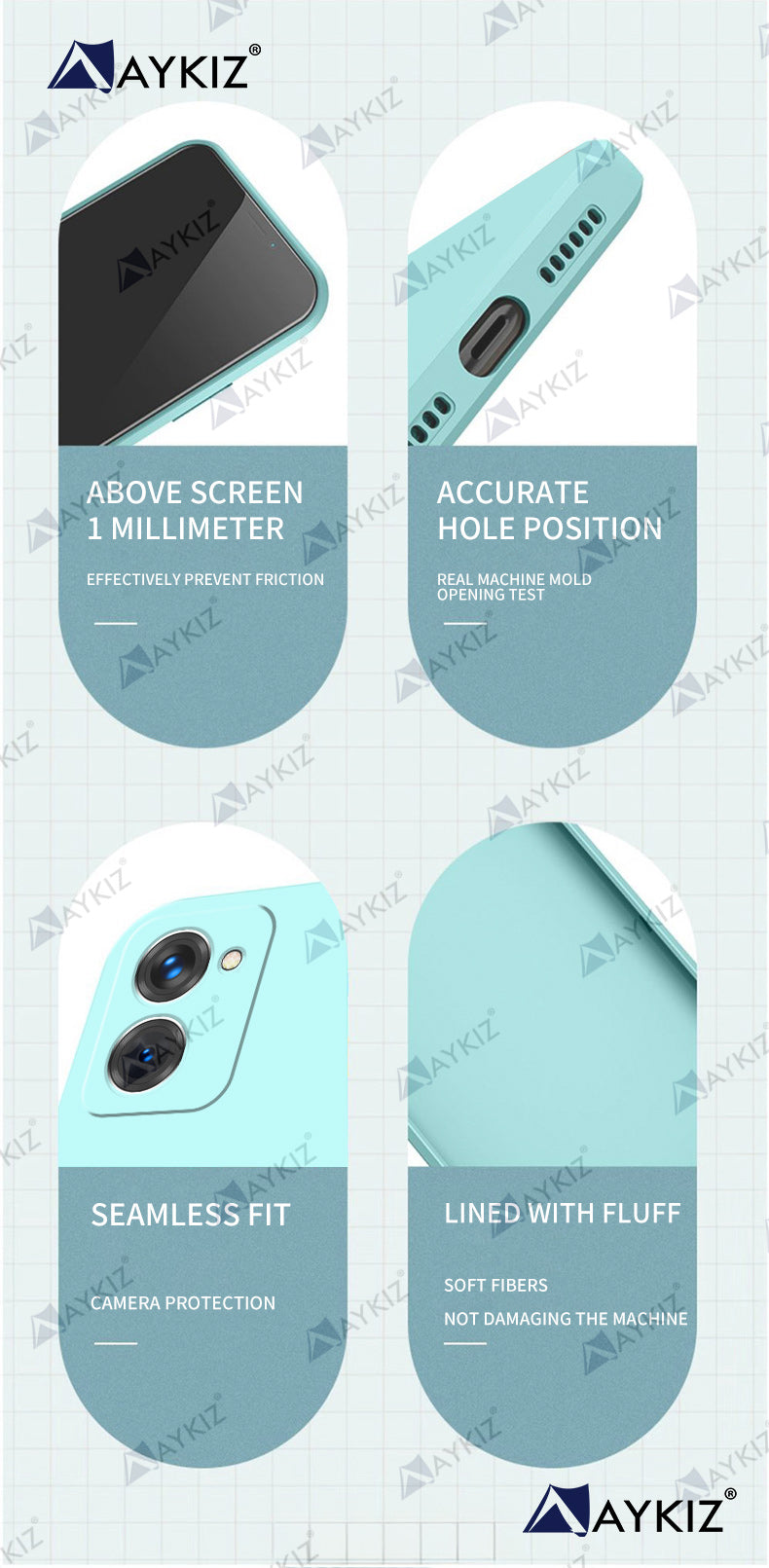 Aykiz Soft Matte Silicone Back Cover Inside Cloth with Camera Protection for Realme 10 Pro 5G