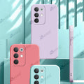 Aykiz Soft Matte Silicone Back Cover Inside Cloth with Camera Protection for Realme C85 Pro