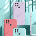 Aykiz Soft Matte Silicone Back Cover Inside Cloth with Camera Protection for  Realme Narzo 50A