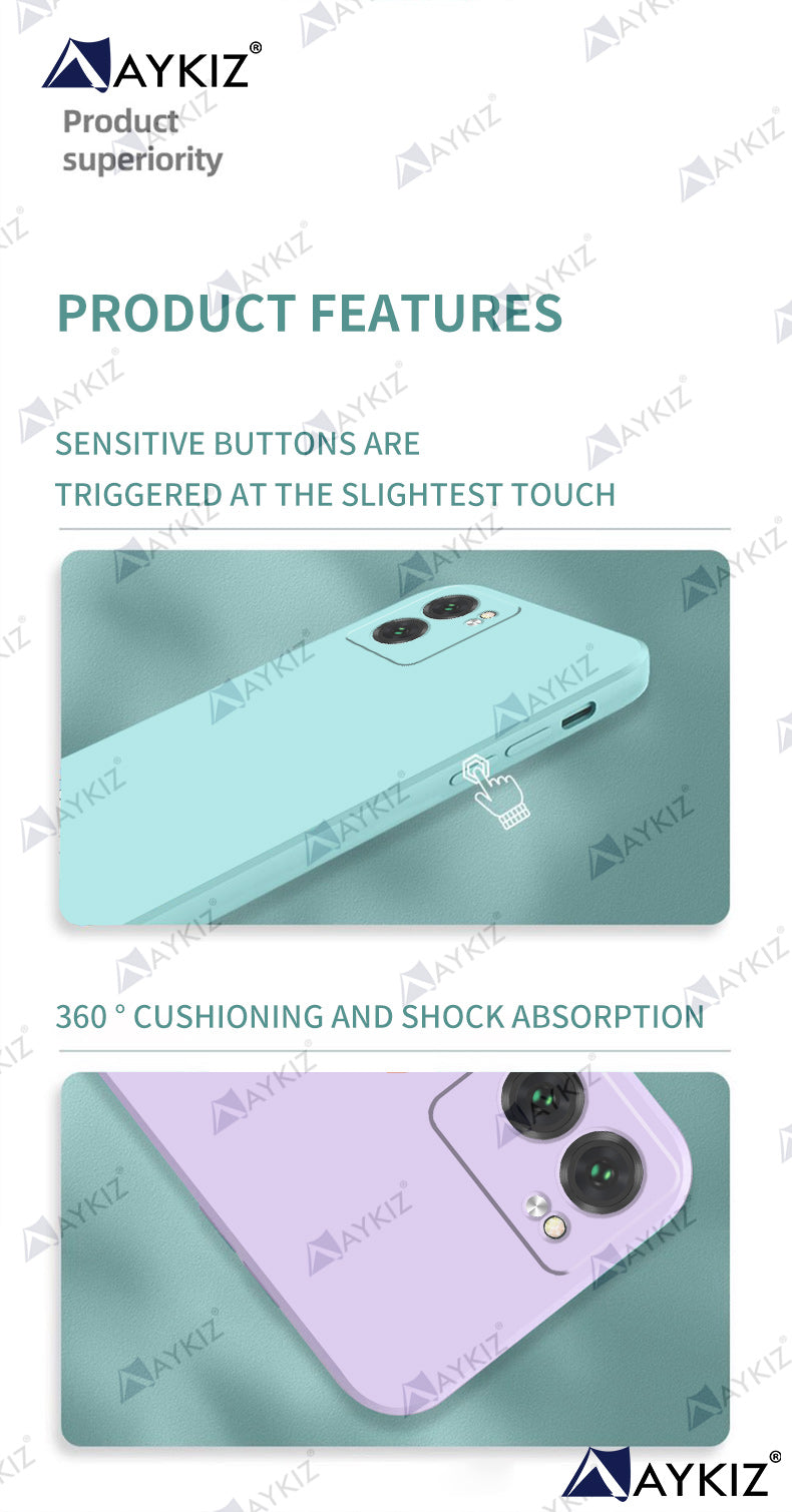 Aykiz Soft Matte Silicone Back Cover Inside Cloth with Camera Protection for Realme Narzo 50 5G