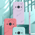 Aykiz Soft Matte Silicone Back Cover Inside Cloth with Camera Protection for Realme 11