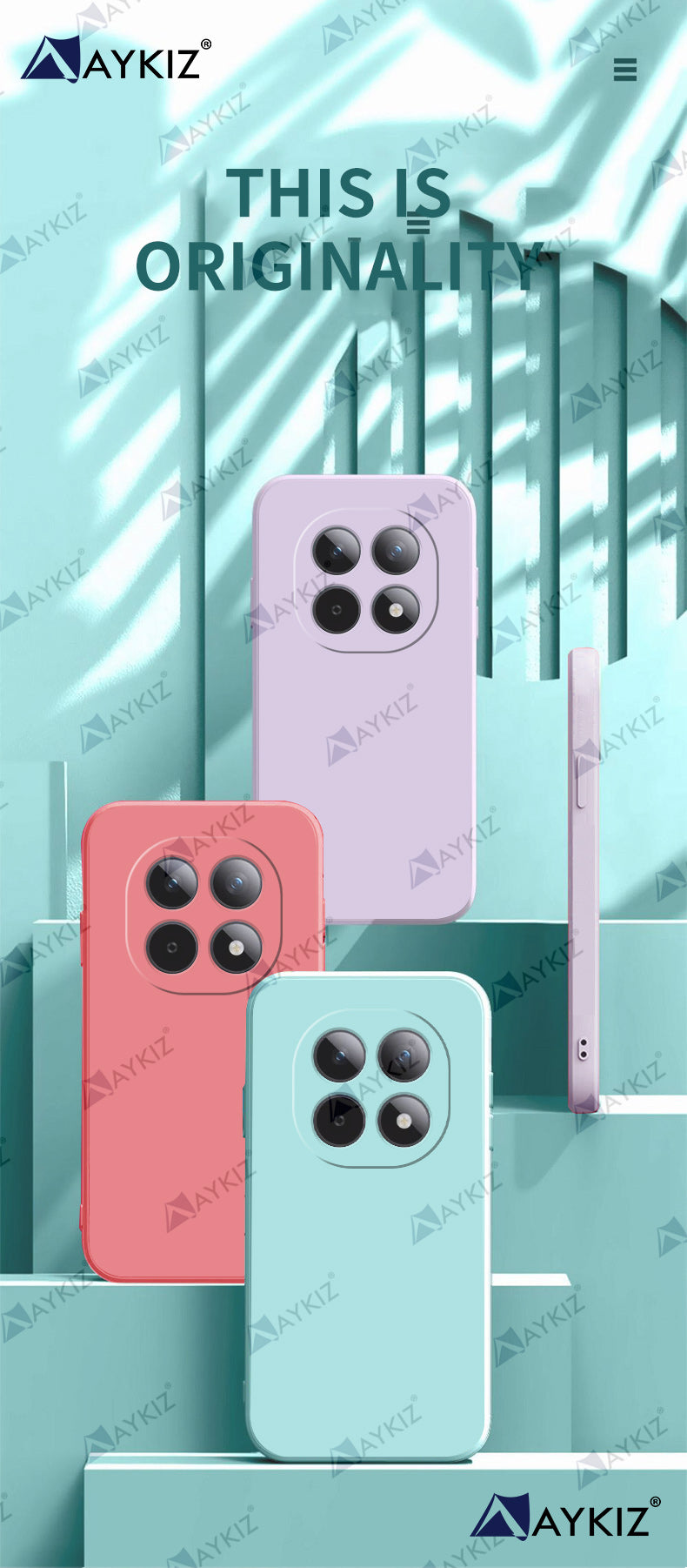 Aykiz Soft Matte Silicone Back Cover Inside Cloth with Camera Protection for Redmi Note 15