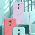 Aykiz Soft Matte Silicone Back Cover Inside Cloth with Camera Protection for Redmi 5