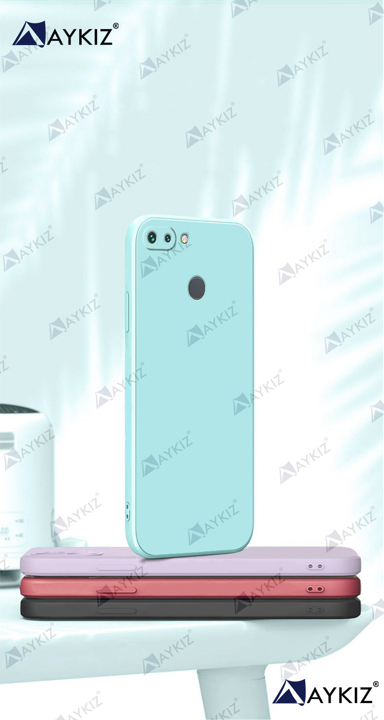 Aykiz Soft Matte Silicone Back Cover Inside Cloth with Camera Protection for Redmi 6