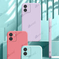 Aykiz Soft Matte Silicone Back Cover Inside Cloth with Camera Protection for Redmi A1