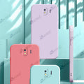 Aykiz Soft Matte Silicone Back Cover Inside Cloth with Camera Protection for Samsung Galaxy J4 2018