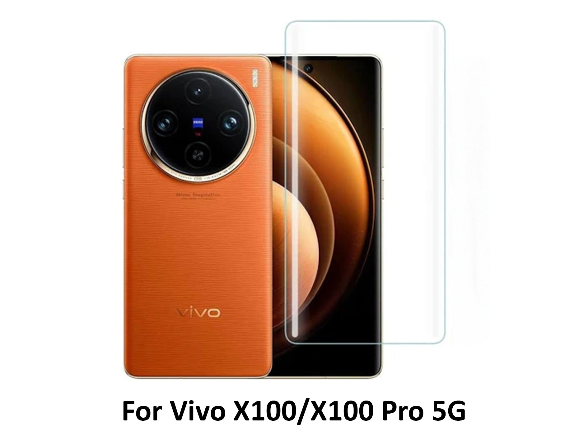 Vivo X100/X100 Pro 5G Ultimate Protection Specially Designed for Edge(Curved) Phone UV Glue Glass