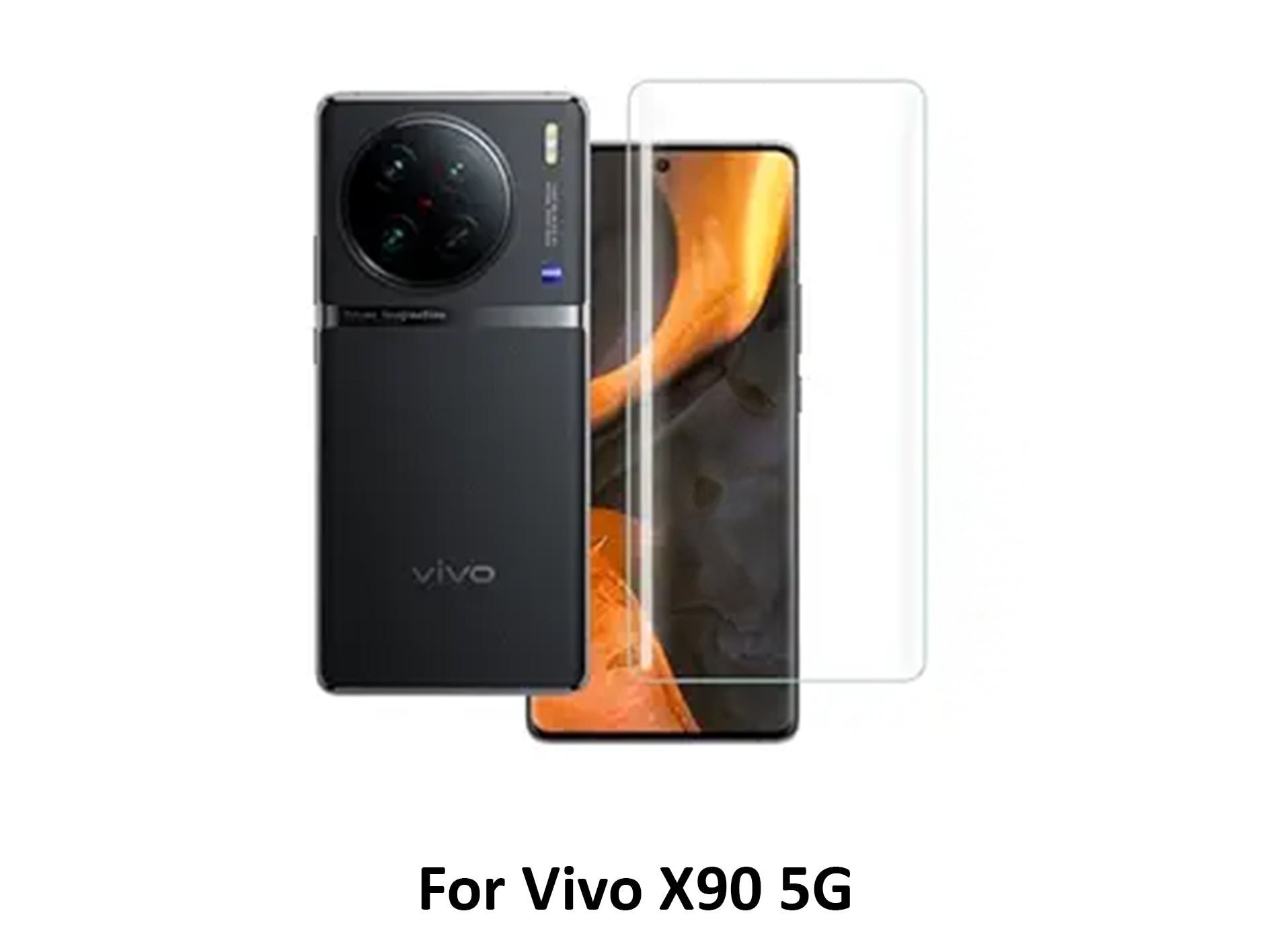 Vivo X90 5G Ultimate Protection Specially Designed for Edge(Curved) Phone UV Glue Glass