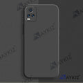 Aykiz Soft Matte Silicone Back Cover Inside Cloth with Camera Protection for Vivo V20