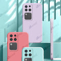 Aykiz Soft Matte Silicone Back Cover Inside Cloth with Camera Protection for Vivo V30