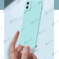 Aykiz Soft Matte Silicone Back Cover Inside Cloth with Camera Protection for Vivo Y01/Y15s