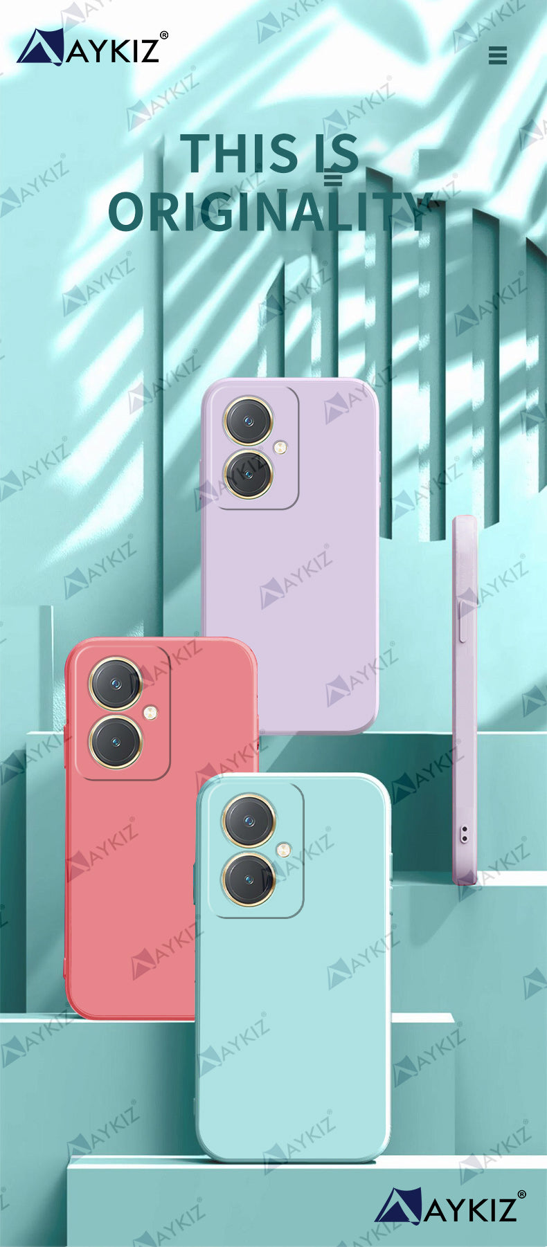 Aykiz Soft Matte Silicone Back Cover Inside Cloth with Camera Protection for Vivo Y27 4G