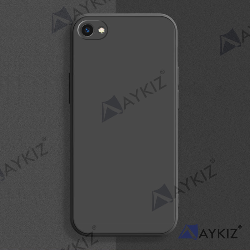 Aykiz Soft Matte Silicone Back Cover Inside Cloth with Camera Protection for Vivo Y81