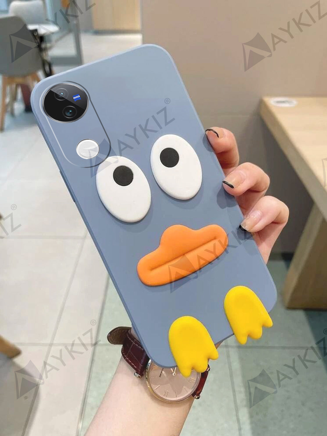 Eye Emotion Soft Protective Back Cover for Vivo V50 5G