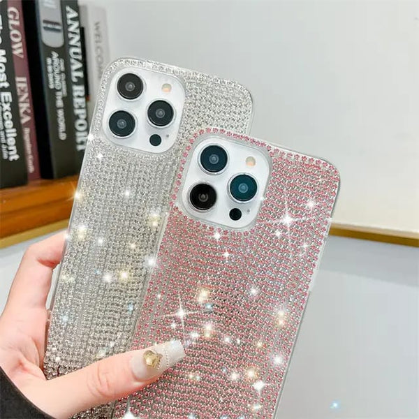 Diamond Case Cover Designed for Girls/Woman Back Cover for Techno