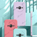 Aykiz Soft Matte Silicone Back Cover Inside Cloth with Camera Protection for Redmi A3/A3X 2024